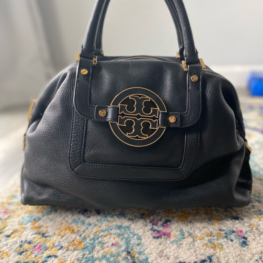 Tory Burch Amanda Slouchy Satchel Leather